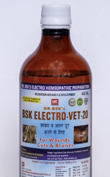 Dr. Bsk Electro VET-20 Syrup, Packaging Type : Plastic Bottle
