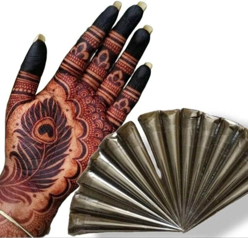 Red Paste Mehandi Cone, for Parlour, Personal, Purity : 100%