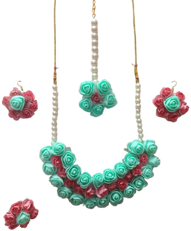 Artificial Flower Jewellery Set