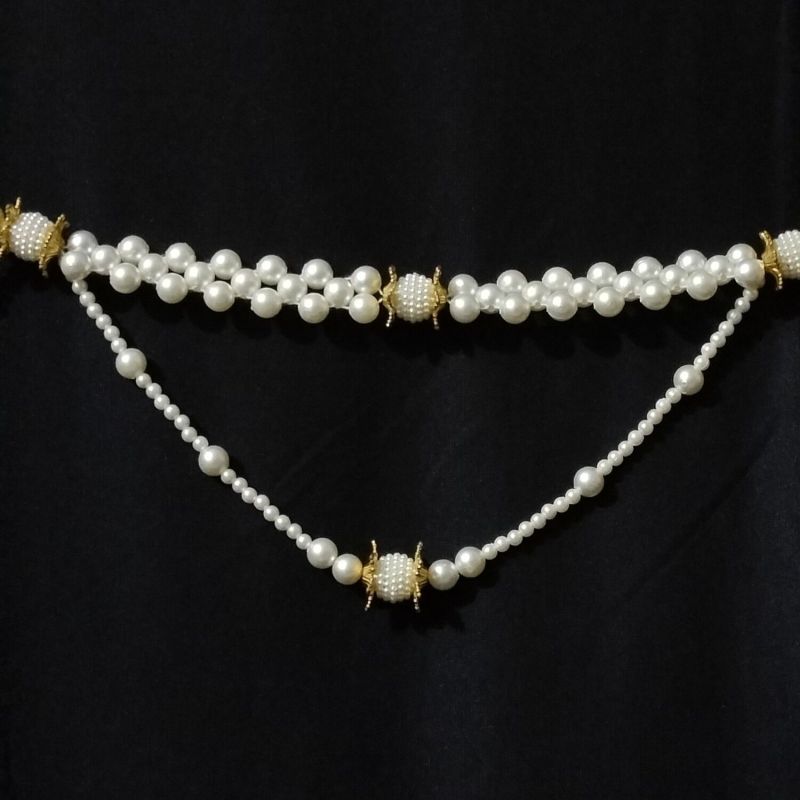 Knotted Pearl Bells Beaded Accents Door Toran