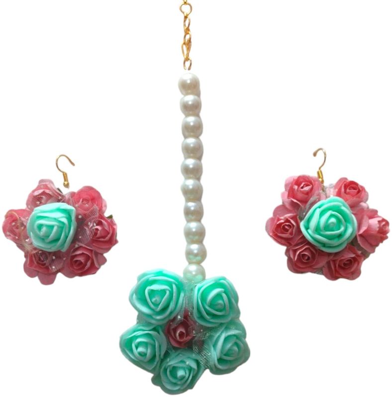 Artificial Flower Jewellery Set