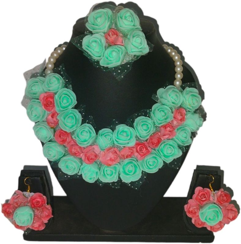 Artificial Flower Jewellery Set