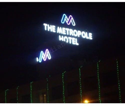 Neon Hotel Roof Top Sign Board