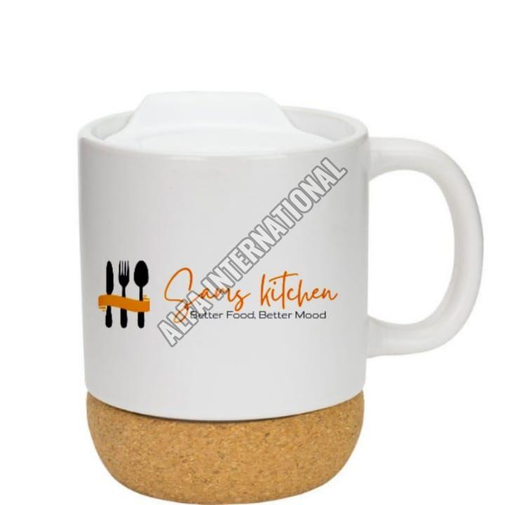 White Ceramic Logo Printed Mug