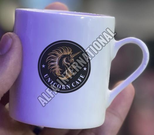 White Ceramic Logo Printed Mug