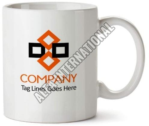 White Ceramic Logo Printed Mug