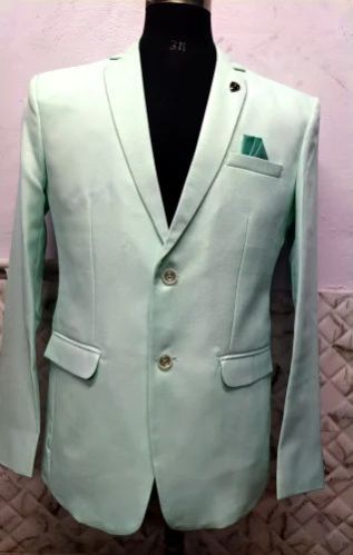 Men Polyester Casual Blazer