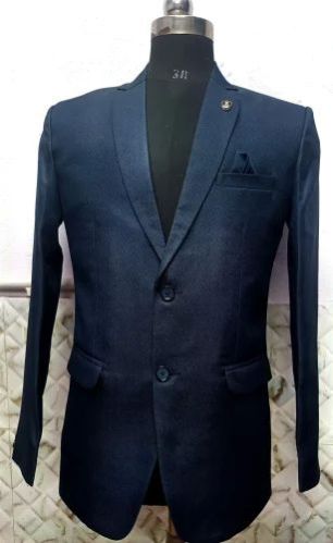 Men Polyester Casual Blazer