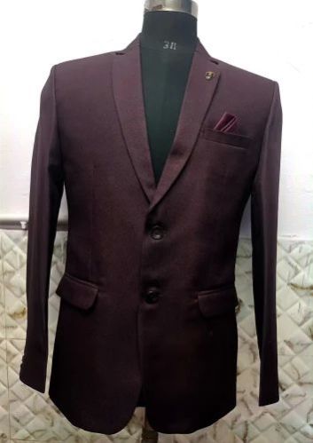 Men Polyester Casual Blazer