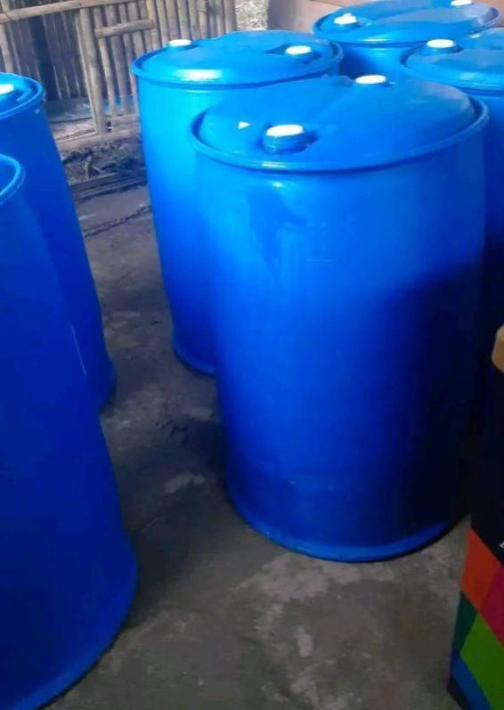 Blue Plastic Storage Barrel