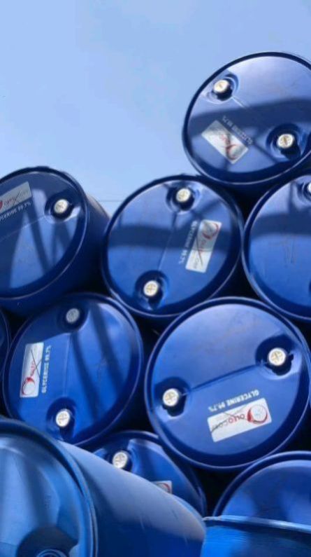 Blue Plastic Storage Barrel