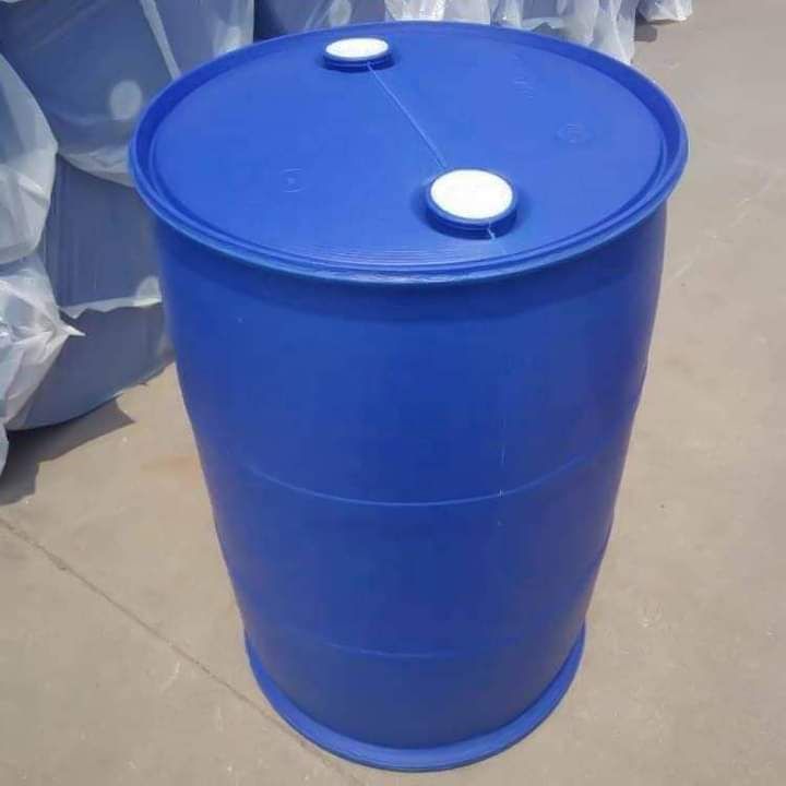 Blue Plastic Storage Barrel