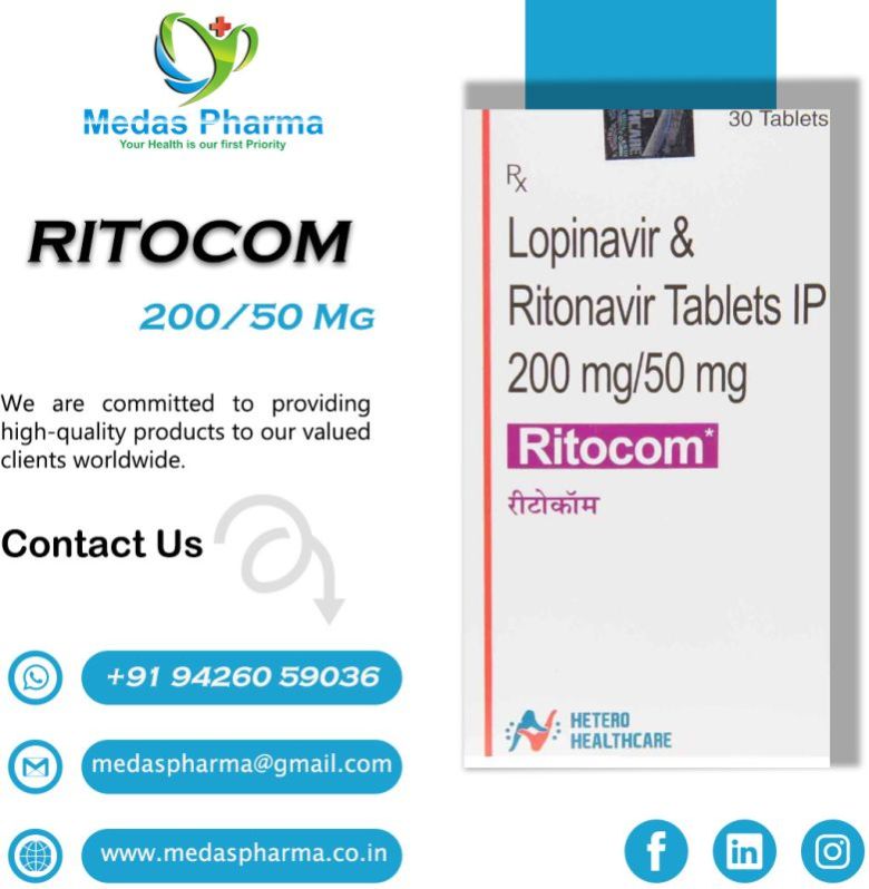 Ritocom Lopinavir and Ritonavir Tablets