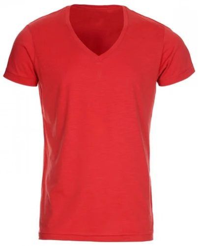 Mens V Neck Cotton T-Shirt