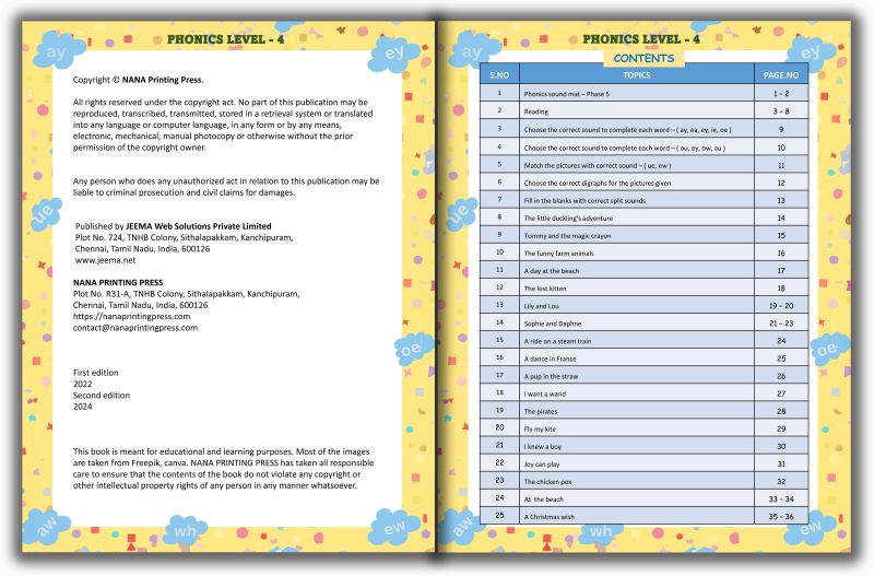 Phonics Level 4 Book