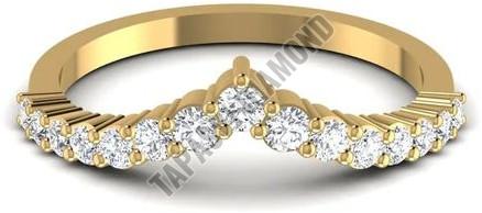 Ladies Curved Diamond Ring