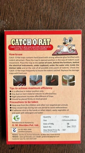 Catch O Rat Gum Trap