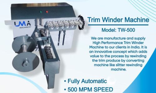 Automatic Trim Winder Machine 500 Mpm Speed