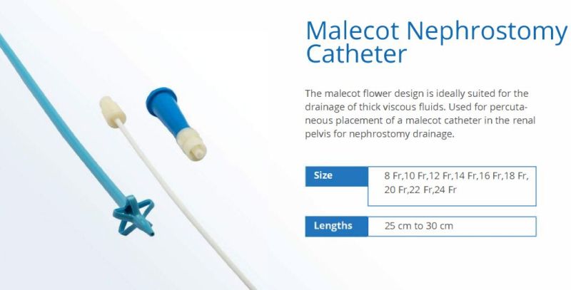 Urology Malecot Nephrostomy Catheter