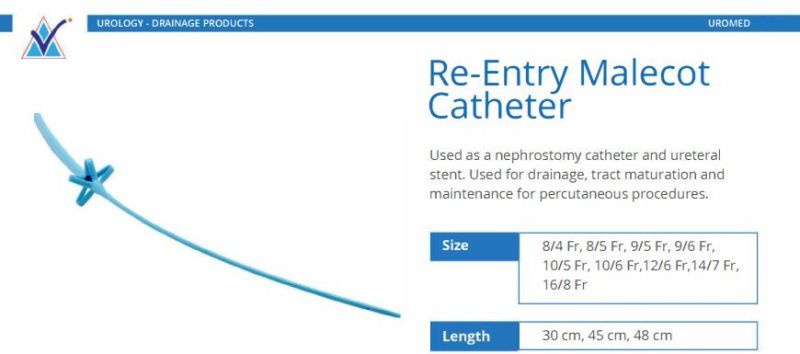 Re-entry Malecot Catheter