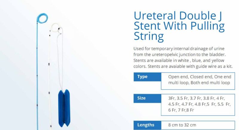 Ureteral Double J Stent With Pulling String