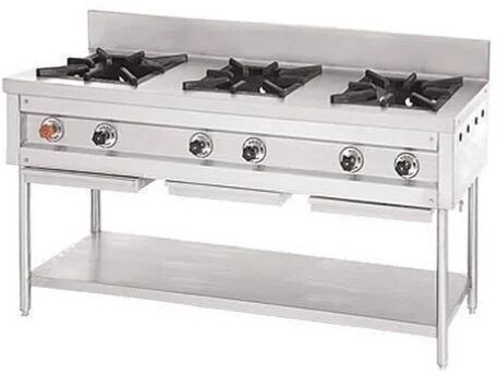 THREE BURNER INDIAN COOKING RANGE