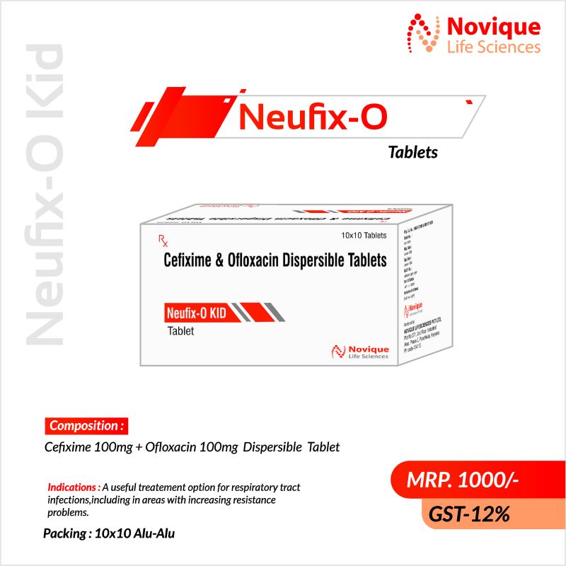 Cefixime 100 Mg + Ofloxacin 100 Mg