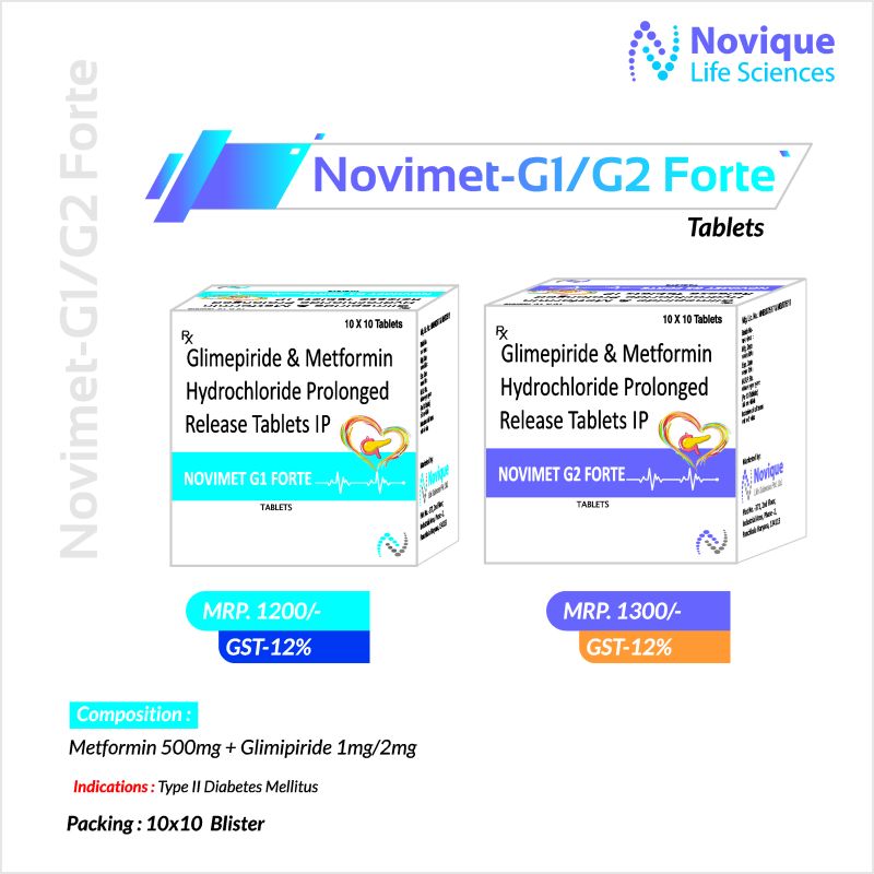 Metformin 1000 Mg + Glimipiride Tablets