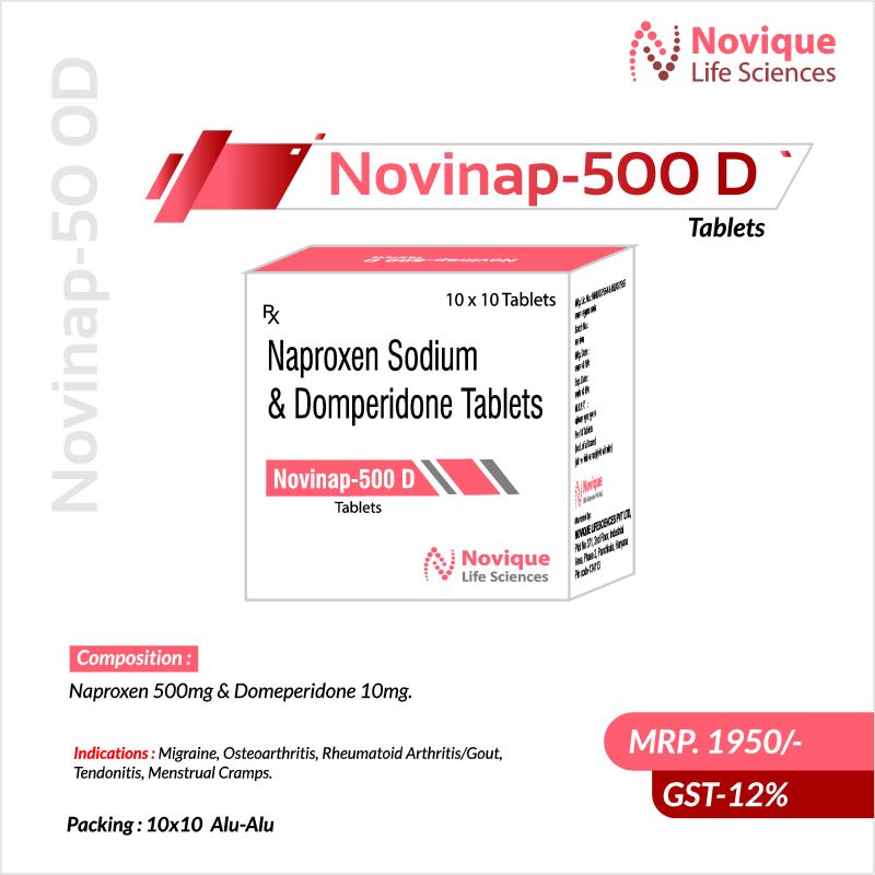 Naproxen 500mg & Domeperidone 10mg.