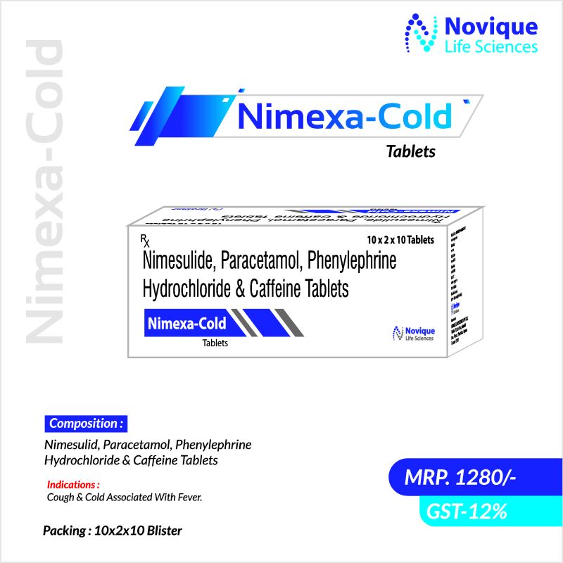 Nimesulide 100 Mg+ Paracetamol 325 Mg + Phenylephrine Hcl I.P. 10 Mg + Caffeine (Anhyrous) Tablets