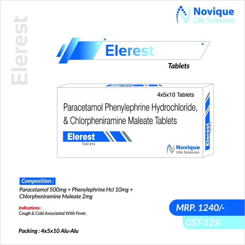 Paracetamol 500 Mg + Phenylephrine Hcl 10 Mg + Chlorpheniramine Maleate 2 Mg