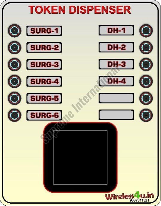 Token Number LCD TV Screen Display