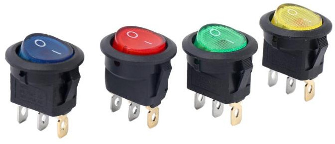 Round Rocker Switch