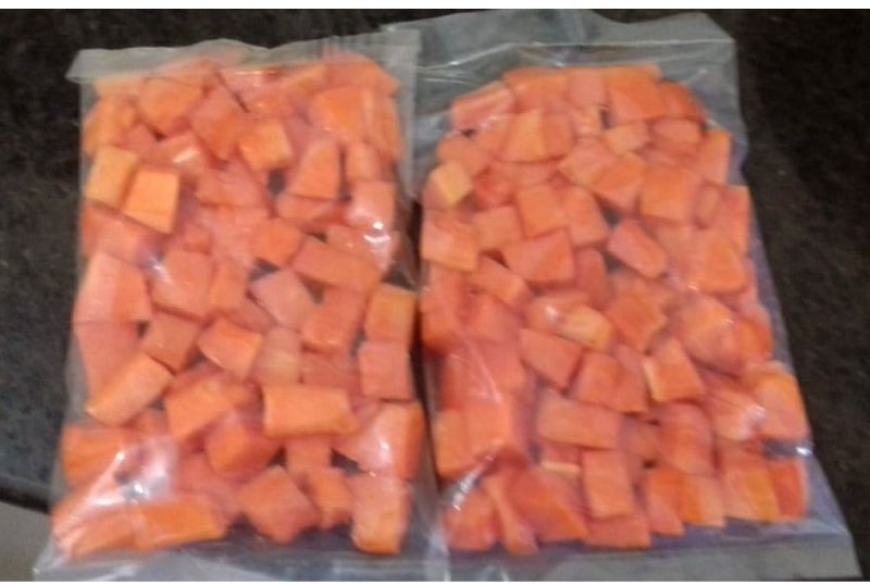 Frozen Papaya Dices