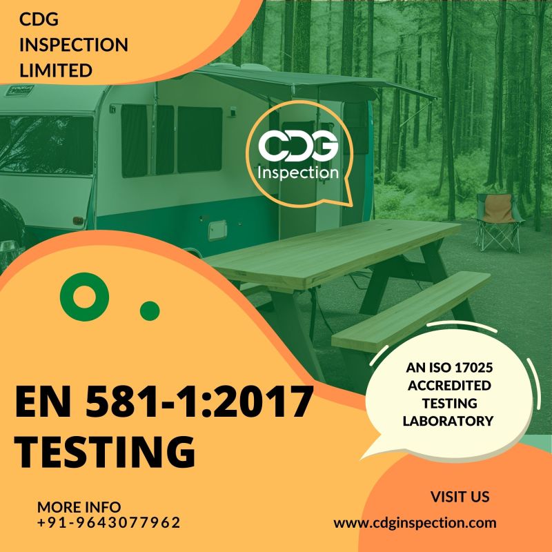 En 581-1:2017 Testing (seating and Tables For Camping)