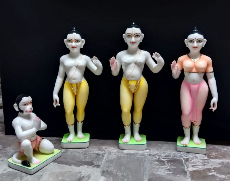 Marble RAM Laxman Sita Hanuman Statue