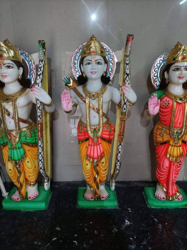 Multicolor Marble RAM Darbar Statue
