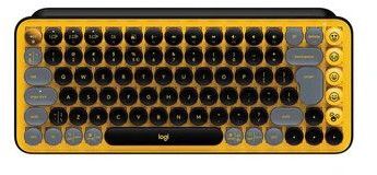 Logitech POP Keys 60% Semi Mechanical Wireless Keyboard ( Yellow )