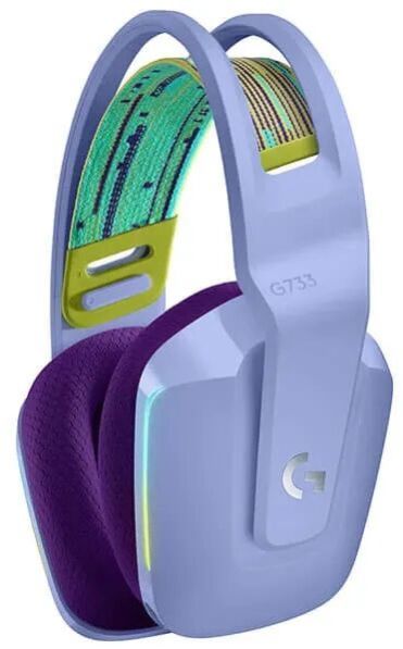 Logitech G733 Wireless + USB Rgb 7.1 Surround Gaming Headphone ( Lilac)