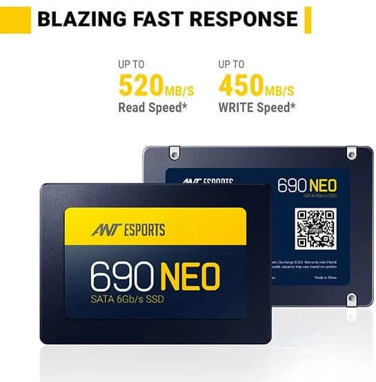 Ant Esports 690 Neo 512GB 2.5 SATA SATA3 Solid State Drive (SSD)