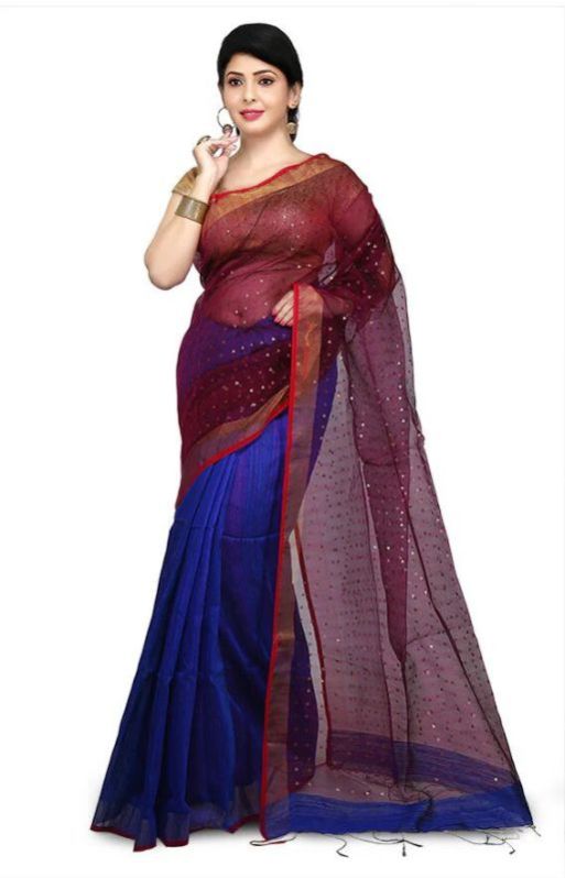 Designer Matka-resham Silk Two Shaded Saree