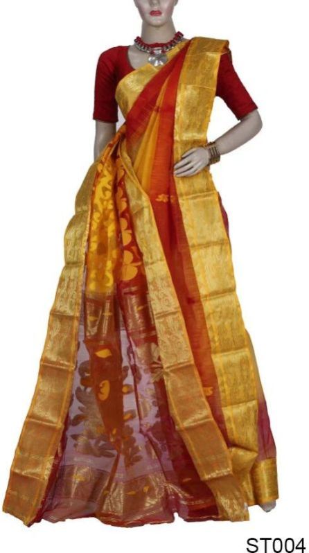 Ethnic Bengali Resham Silk Saree
