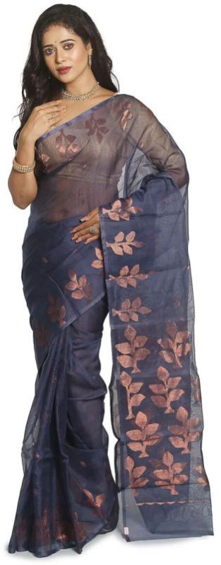 Ethnic Resham Silk Muslin Saree