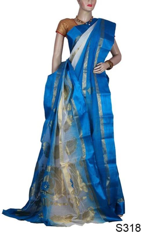 Exclusive Dual-color Handloom Tant Saree