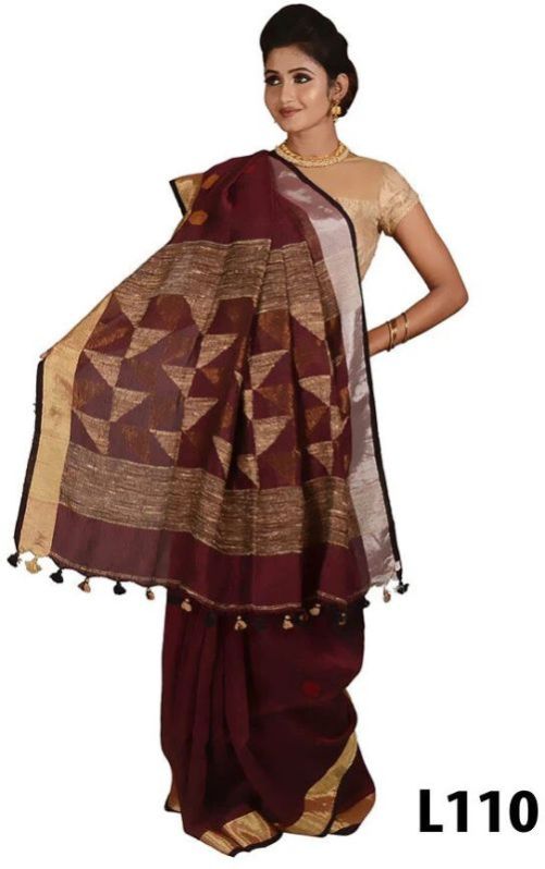 Fancy Linen Handloom Saree's
