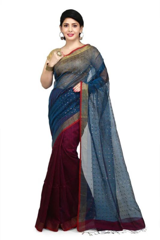 Festiv Bengal Tanksilk Dual Colour Saree