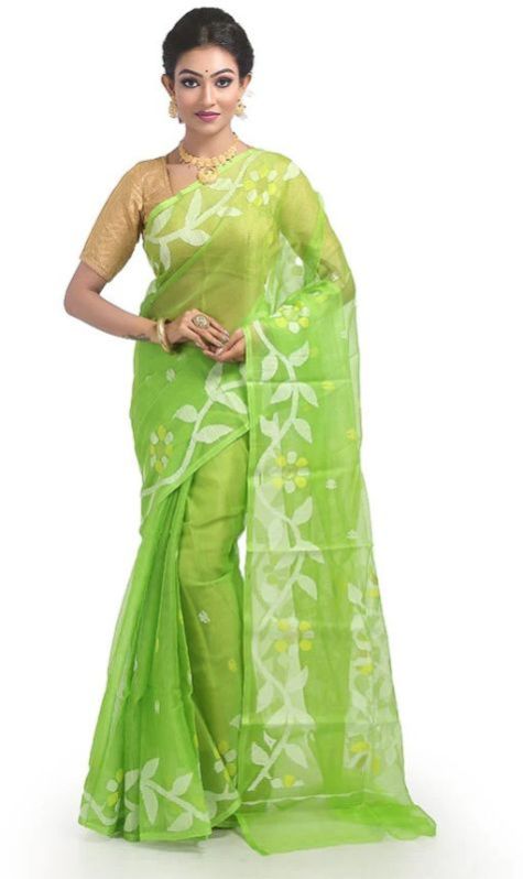 Pure Resham Silk Muslin Jamdani Saree's