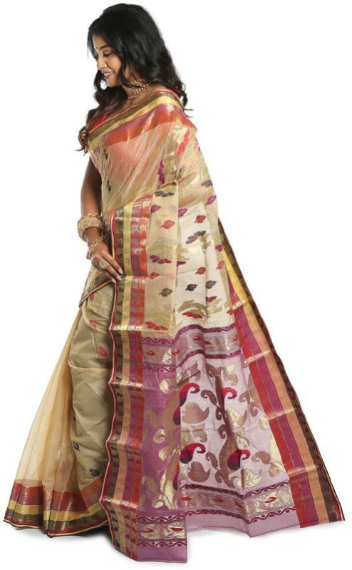 Traditional Handloom Bengali Silk Saree