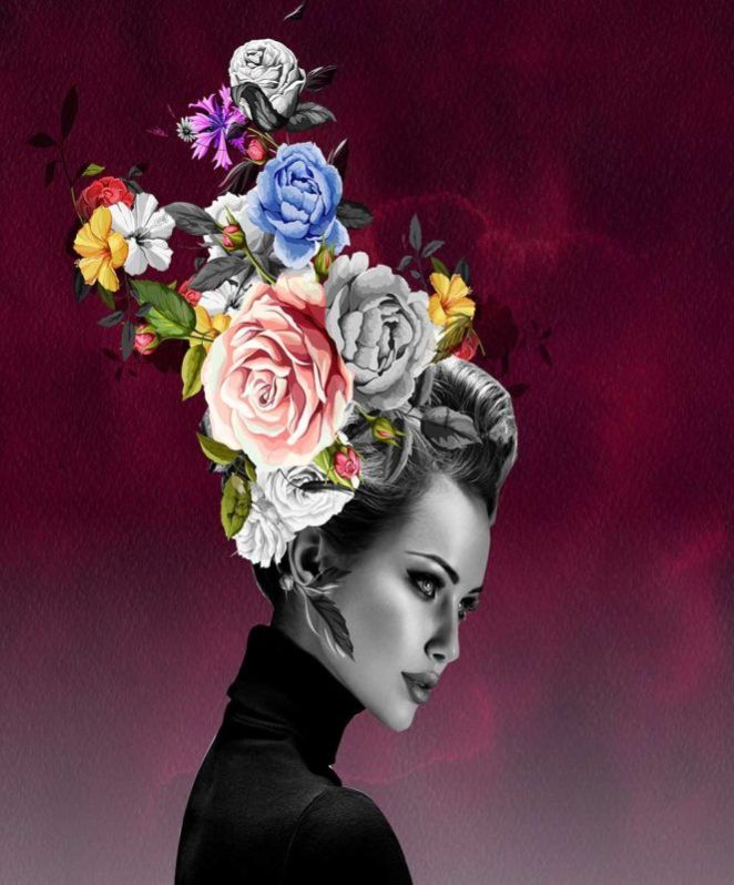 Bohemian Beauty-in-Bloom Wallpaper