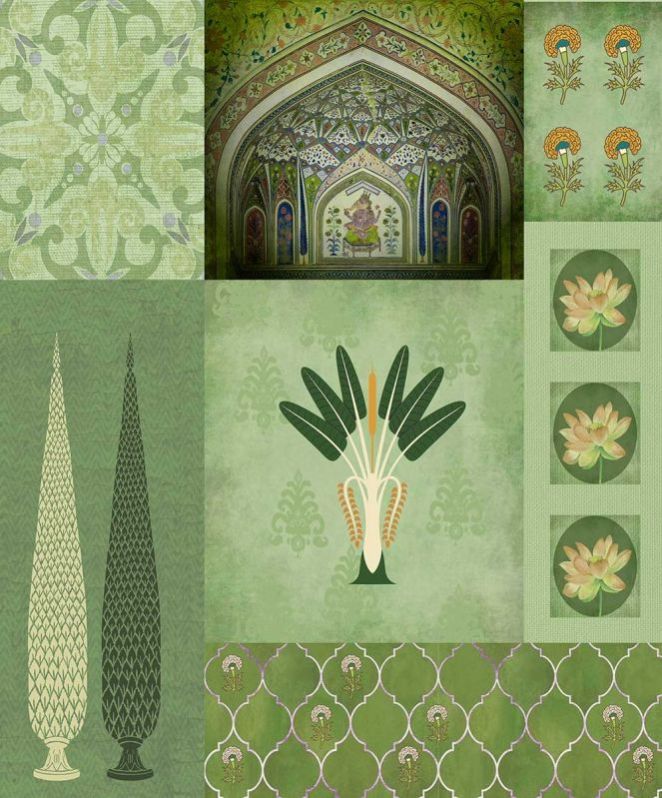 Bohemian Etched-in-Time Wallpaper